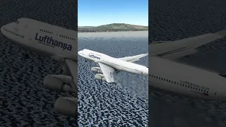 Unbelievable Landing B747 Gibraltar Airport #shorts