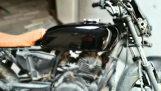 Cafe Racer Fuel Tank in Pulsar ||