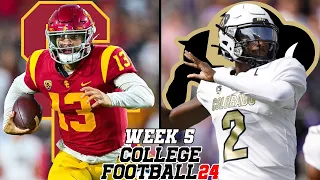 USC vs Colorado | Week 5 Simulation | NCAA Football 24