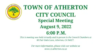 Rail Committee Special Meeting - August 9, 2022