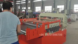 1.5mm thickness steel plate coil level and cut to length roll forming machine