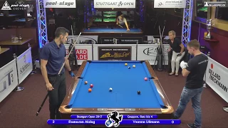 Stuttgart Open 2017, No. 13, Ramazan Akdag vs. Yvonne Ullmann, 10-Ball, Pool-Billard