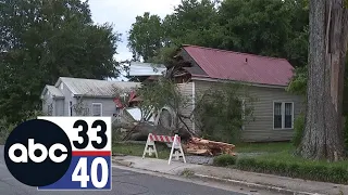 Storm damage in parts of Alabama