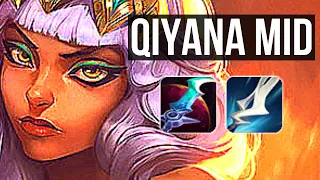 QIYANA vs AKALI (MID) | 10/1/4, 500+ games, Godlike | KR Diamond | v10.23