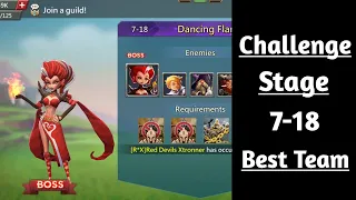 Lords mobile Challenge Stage 7-18 Best F2p Team