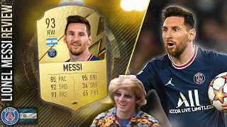 93 LIONEL MESSI PLAYER REVIEW! IS HE STILL THE GOAT? FIFA 22 ULTIMATE TEAM