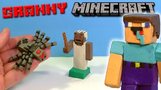 Making GRANNY, SPIDER and NOOB in Minecraft with Clay