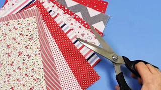 A useful idea | Evaluate the  scrap fabrics in your home - scrap fabric ideas