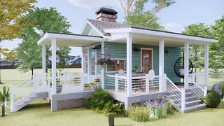Cute Tiny House With 3x6 meters ( 18 sqm ) - ( 10' x 20' ) | Exploring Tiny House