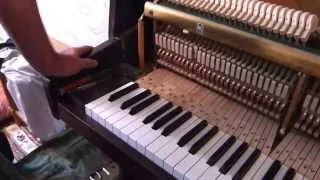 'Geyer' Upright Piano Key Restoration After Water Damage: Max's Step-by-Step Guide. Клавиша западает