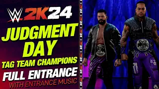 JUDGMENT DAY TAG TEAM CHAMPIONS WWE 2K24 ENTRANCE - #WWE2K24 JUDGMENT DAY ENTRANCE THEME
