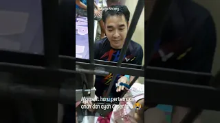 Moment haru pertemuan anak dan ayah di penjara polisi buka pintu sel tahanan #narapidana #shorts