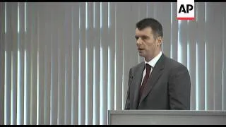 Billionaire Mikhail Prokhorov registered presidential candidate