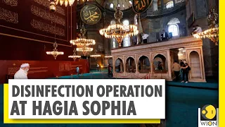 Turkey authorities disinfect Hagia Sophia after Friday prayers | COVID-19 | World News