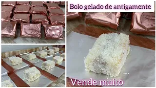 BOLO GELADO DE COCO COM DOCE DE LEITE - COM SABOR DE INFÂNCIA - VENDA GARANTIDA NESSE CALOR