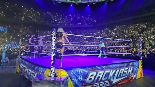 NAOMI ENTRANCE AT WWE BACKLASH LYON -  RINGSIDE #wwe #backlash #france