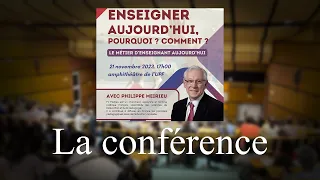 "Enseigner aujourd'hui, pourquoi, comment ?" de Philippe Meirieu