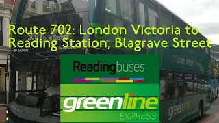 FULL ROUTE VISUAL | Route 702: London Victoria - Reading Station | 761 (YY15 OYC)