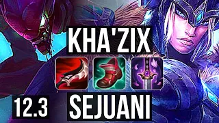 KHA'ZIX vs SEJUANI (JNG) | 11/0/8, 65% winrate, Legendary | EUW Master | 12.3