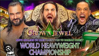 Triple Threat Match  - Drew Mcintyre VS Seth Rollins VS Damian Priest || wwe hctp