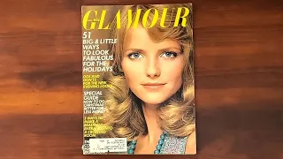 1972 December ASMR Magazine Flip Through: Glamour Cheryl Tiegs, Pattie Hansen, Beverly Johnson.