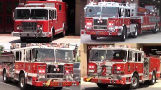 Fire Trucks Responding Compilation - District of Columbia Fire & EMS Compilation #1
