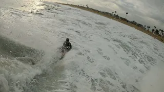 Raw POV Bodyboarding WEDGE // Fourth Day Of HURRICANE FRANK Afternoon Session