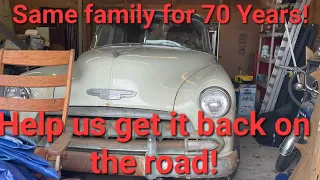 Will it run and drive?  1952 Chevy in the same family 70 years!