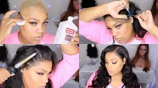 VERY DETAILED Lace Frontal Wig Install | Stocking Cap Method | Cutting The Lace | Charlion Patrice
