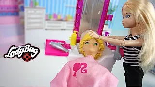 Barbie Salon de Coiffure Adrien Chloé Miraculous Ladybug Jouets,filles,poupées