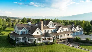 Montana mega mansion for $ 19,500,000. Luxury home tour.
