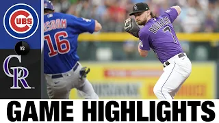 Cubs vs. Rockies Game Highlights (8/03/21) | MLB Highlights