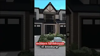 building a 20k  modern farmhouse BUT i go broke😔 #bloxburg #roblox #shorts #robloxbloxburg