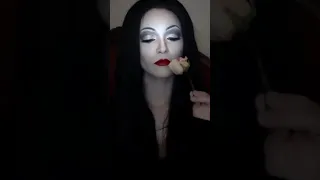 Morticia Addams Makeup Routine