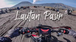 SERUNYA KALO BAWA MOTOR SENDIRI KE BROMO YA GINI #bromotenggersemeru #motovlog #supermoto