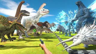 FPS Avatar in Jurassic Park Rescues Ice Monsters and Fights Dinosaurs-Animal Revolt Battle Simulator