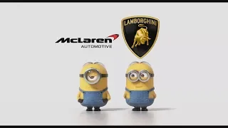 Mclaren vs lamborghini Minions Style (Funny Video)