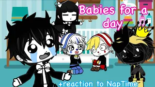 BATIM and Cuphead characters turn to babies for a day (+NapTime reaction) |Gacha Club|