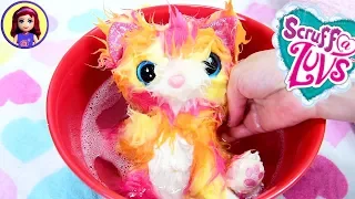 Wash the Dirty Ball and find a Llama, Kitten or Puppy Pet! Colourful Scruff A Luvs