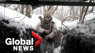 Russia-Ukraine standoff: On the front line with a Ukrainian military personnel