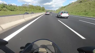 Sunday afternoon Autobahn riding in Germany on my 2017 1299 Ducati Panigale
