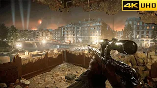 Liberation of Paris - Realistic Immersive Gameplay [4K UHD 60FPS] Call of Duty