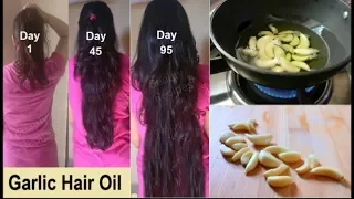 Homemade Garlic Hair Oil for Double Hair Growth - Garlic Hair Oil to get Long hair, Stop hairfall