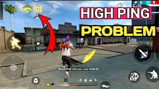 FREE FIRE HIGH PING 2024 | FF HIGH PING | FREE FIRE NETWORK PROBLEM