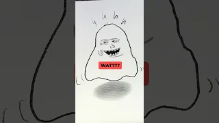 How To Draw EASY Halloween Ghost Art In Procreate👻#shorts #HalloweenWithShorts #procreate #drawing