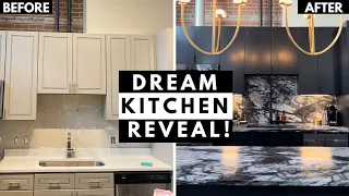 Modern Luxury Kitchen Reveal and Tour! ( +RENOVATION NIGHTMARE THAT COST US THOUSANDS)