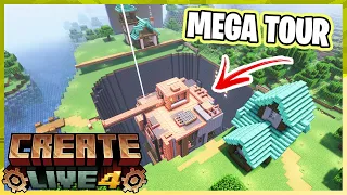 MEGA HAUS TOUR! | Minecraft Create Live 4 | 35 | #createlive4