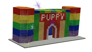 DIY How To Build Magnet Puppy House With Magnetic Balls (Satisfying) - ASMR Creative Magnet Games