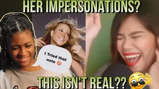 Reaction| Katrina Verlarde - Impersonating Singers | I tried😆 |#onesweetday #philippines