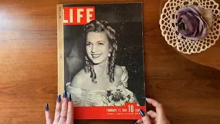 ASMR Whispered Magazine Flip Through | 1941 Vintage Life